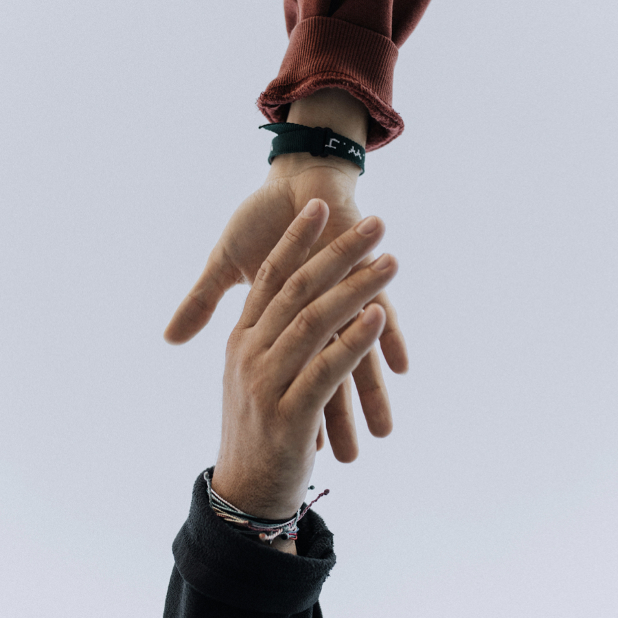 Holding hands